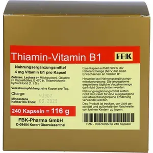 THIAMINKapselnVitaminB1240Stück
