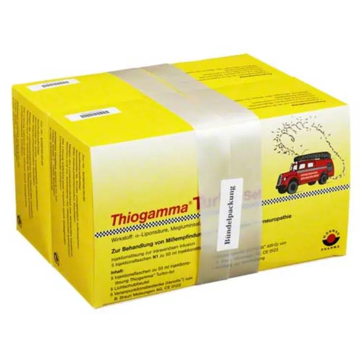 Thiogamma Turbo Set Injektionsflaschen, 2X5X50 ml