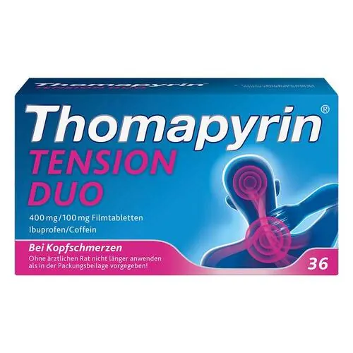 Thomapyrin Tension Duo 400 mg / 100 mg Filmtabletten, 36 St