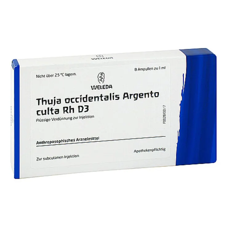 Thuja Occidentalis Argento culta D 3 Ampullen, 8X1 ml