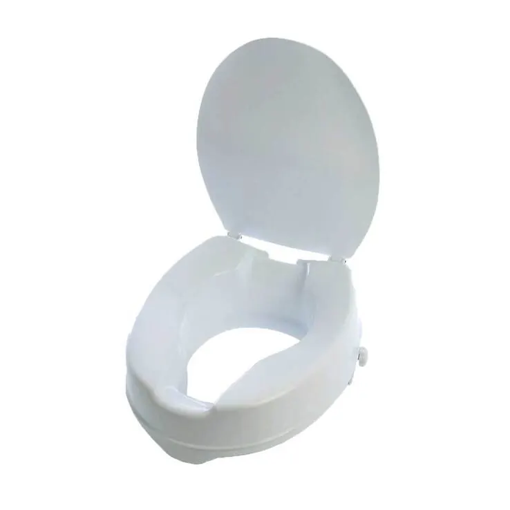 Toilettensitzerhöhung 10 cm mit Deckel, 1 St