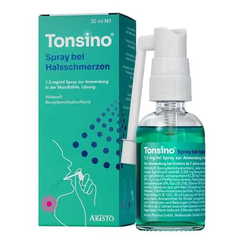 Tonsino Spray b.Hals.1,5mg / ml Spr.z.Anw.i.d.Mundhö, 30 ml
