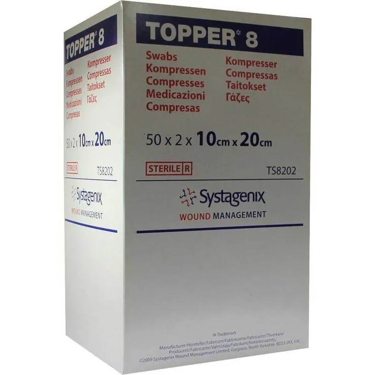 Topper 8 Kompresse steril 10x20 cm, 50X2 St