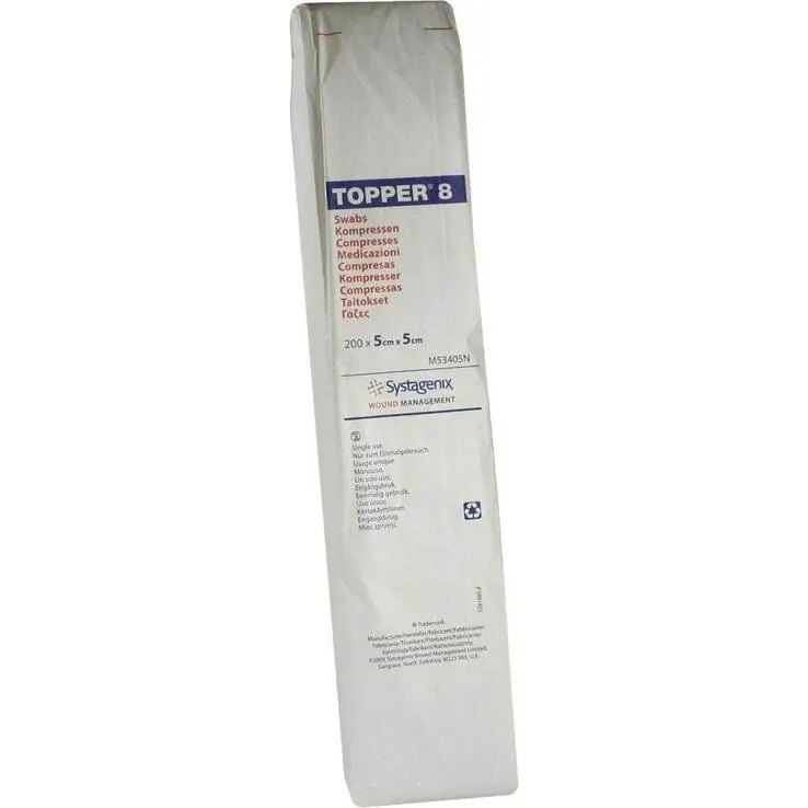 Topper 8 Kompresse unsteril 5x5 cm, 200 St