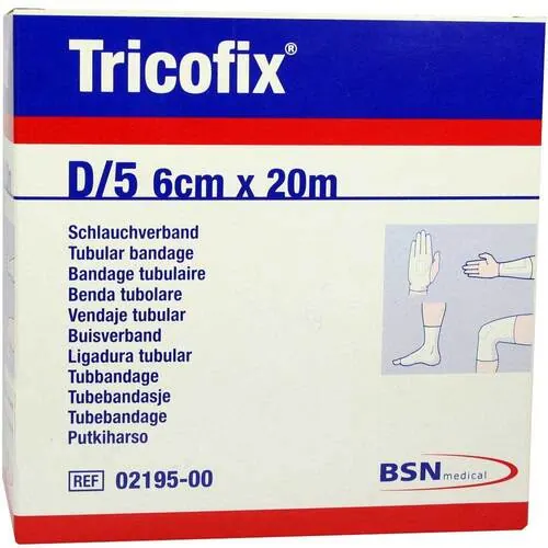 Tricofix Schlauchverband Größe D 6 cmx20 m, 1 St