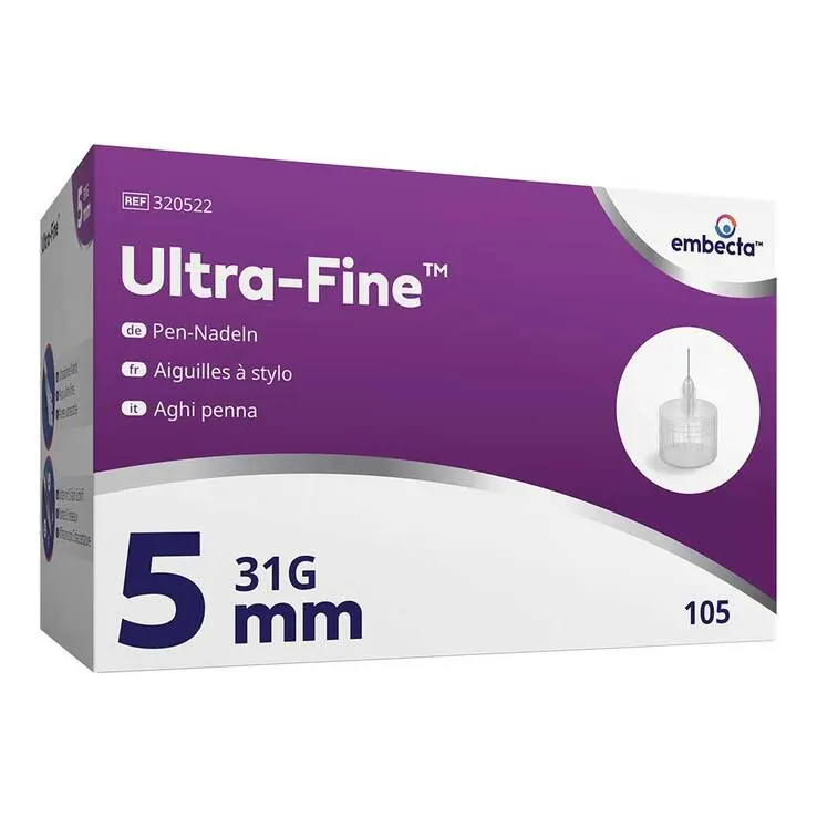 ULTRA-FINE Pen-Nadeln 5 mm, 105 St