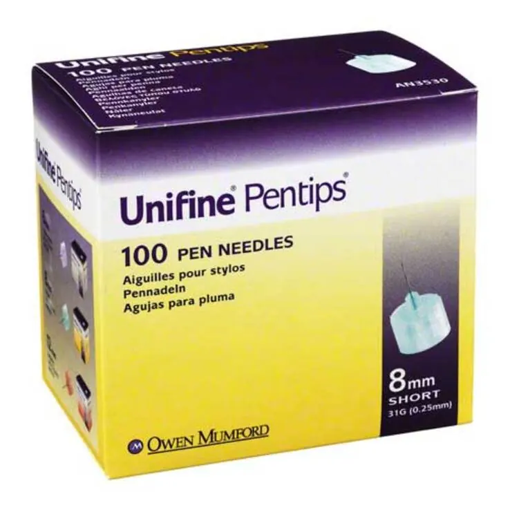 Unifine Pentips 8 mm 31 G Kanüle, 100 St