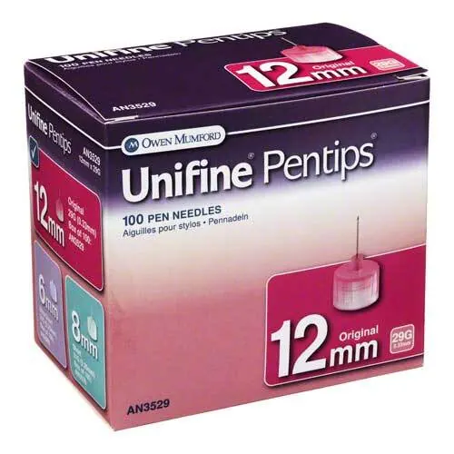 UNIFINE Pentips Kanüle 29 G 12 mm, 100 St