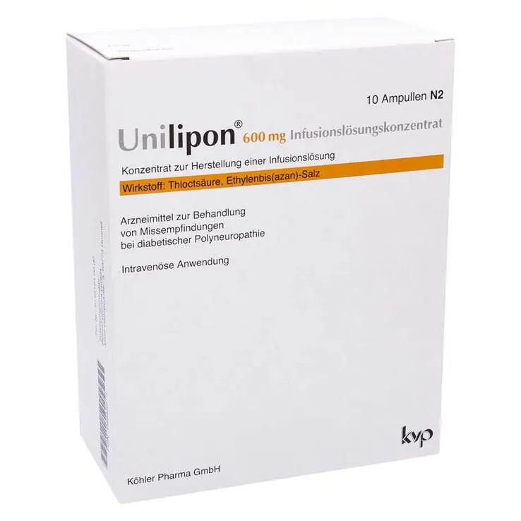 Unilipon 600 mg Infusionslösungskonzentrat, 1X10 St