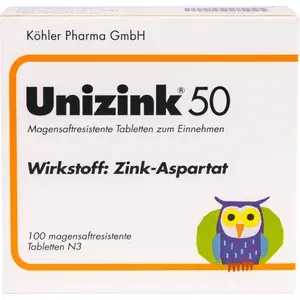 UNIZINK50magensaftresistenteTabletten100St