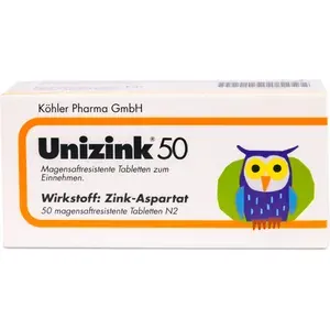 UNIZINK50magensaftresistenteTabletten50St