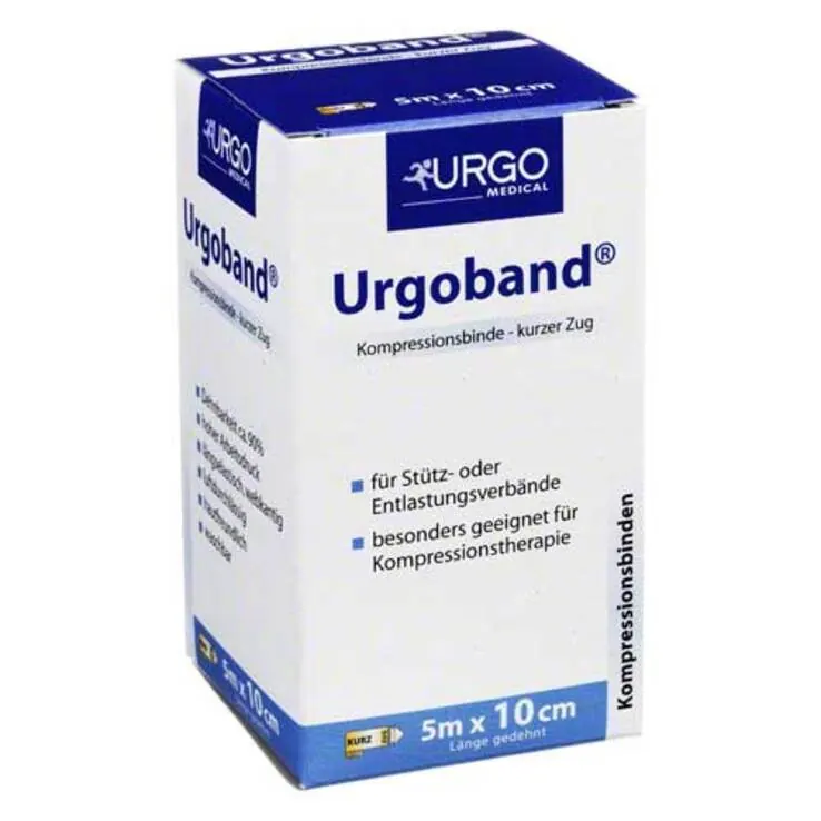 Urgoband elastisch Kurzzugbinde 10 cm x 5 m, 1 St