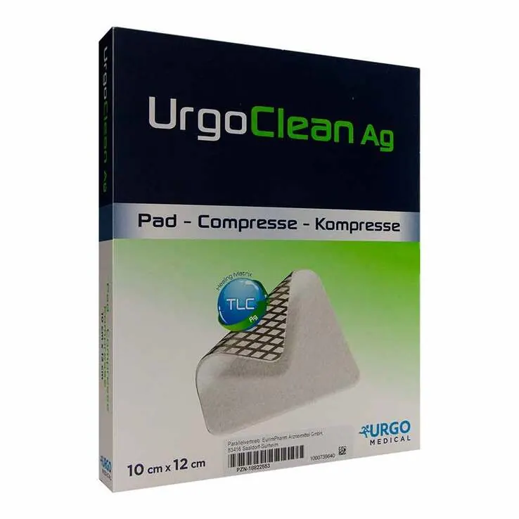 Urgoclean Ag Kompressen 10x12 cm steril, 10 St