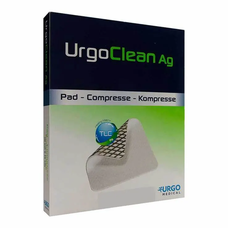 Urgoclean Ag Kompressen 6x6 cm steril, 10 St