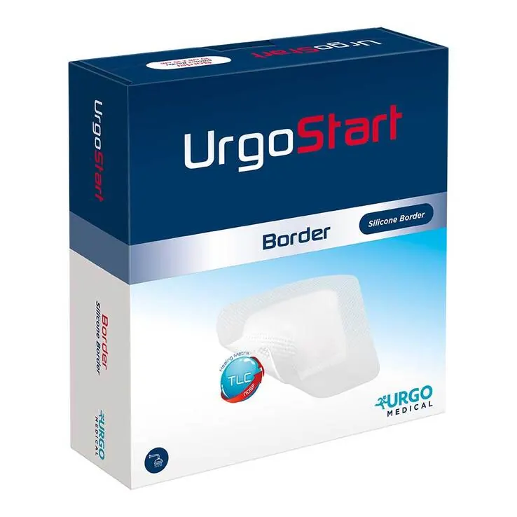 Urgostart Border 8x8 cm Schaumstoffwundverband, 20 St