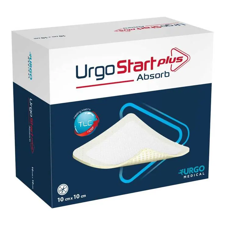 Urgostart Plus Absorb 10x10 cm Wundauflage, 20 St