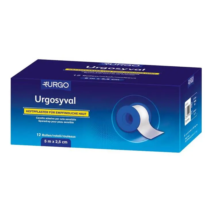 Urgosyval 2,5 cm x 5 m ohne Schutzring, 12 St