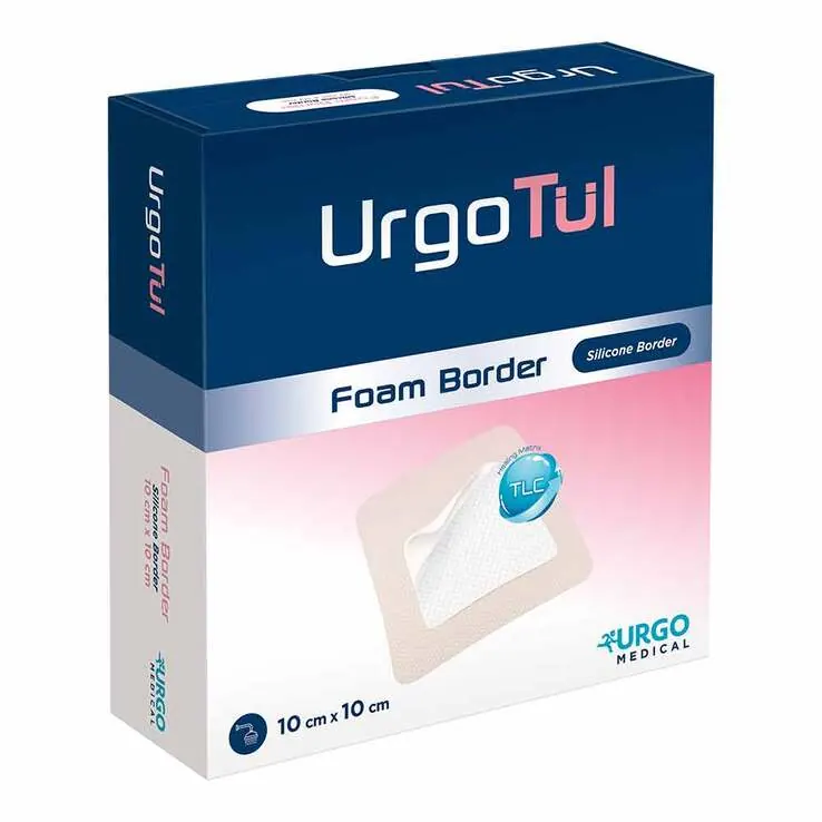 Urgotül Foam Border 10x10 cm Verband, 10 St