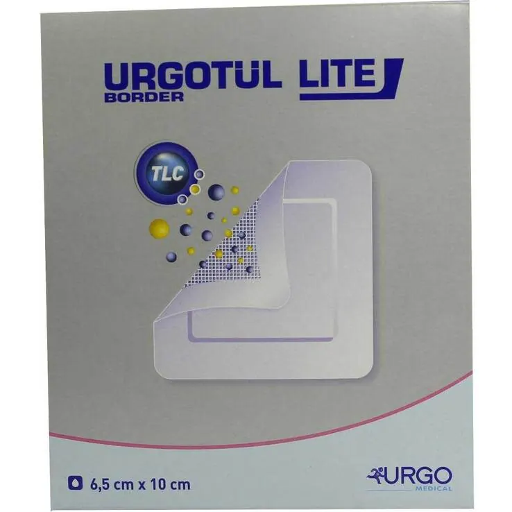 Urgotül Lite Border 6,5x10 cm Verband, 10 St