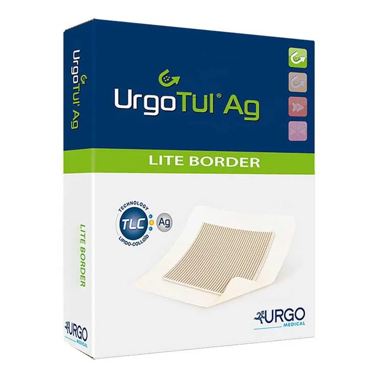 Urgotül Lite Border 8x8 cm Verband, 10 St