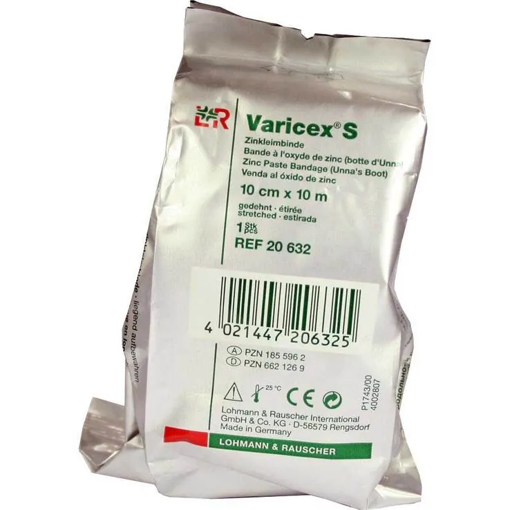 Varicex S Zinkleimbinde 10mx, 1 St