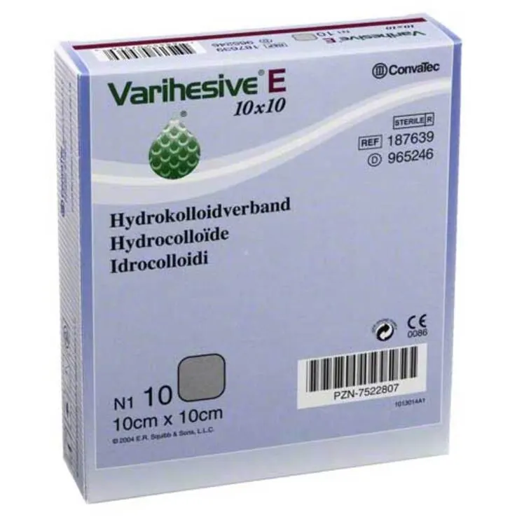 Varihesive E 10x10 cm Hkv hydroaktiv, 10 St