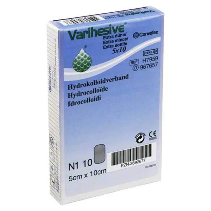 Varihesive extra dünn 5x10 cm Hkv hydroaktiv, 10 St