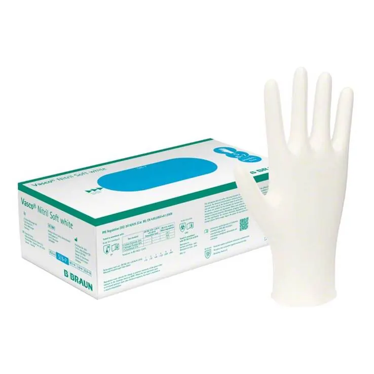 Vasco Nitril Soft white Untersuchungshandschuhe puderfrei M, 200 St
