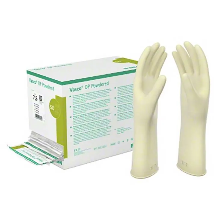 Vasco OP Powdered Handschuhe Latex Größe 7,5 naturweiß, 2X50 St