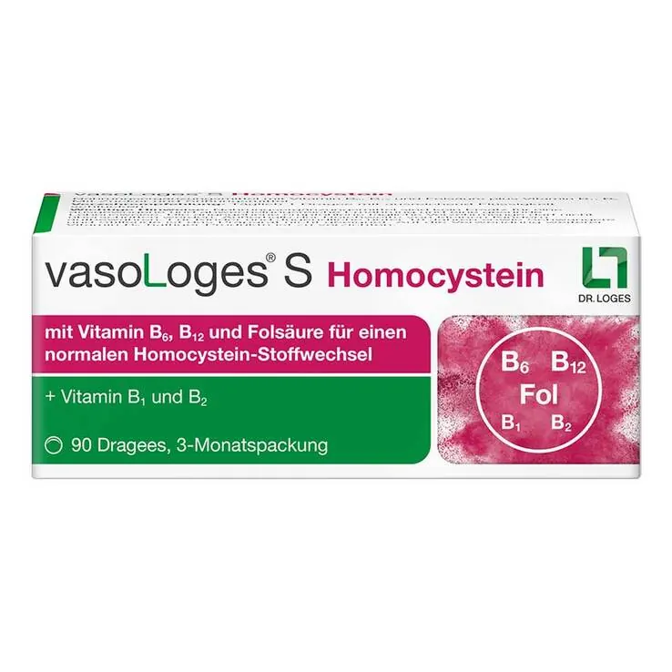 VasoLoges S Homocystein Dragees, 90 St