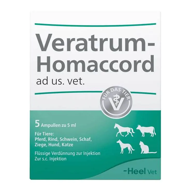 Veratrum Homaccord Ampullen vet. (für Tiere), 5 St