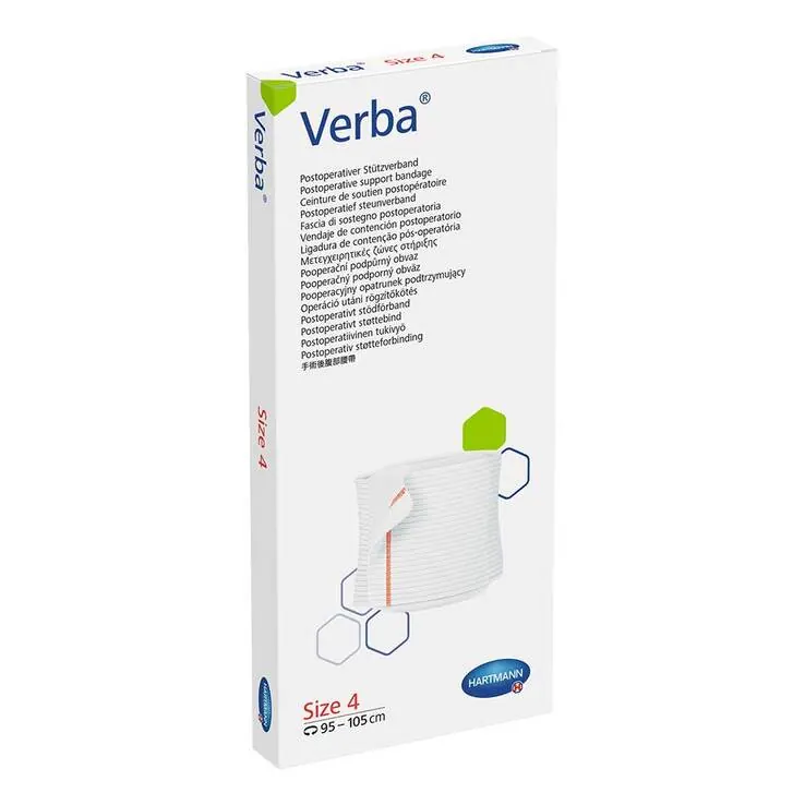 Verba Größe 4 rot dauerel.Bandage, 1 St