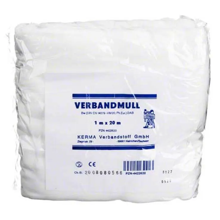 Verbandmull 1x20m unsteril, 1 St