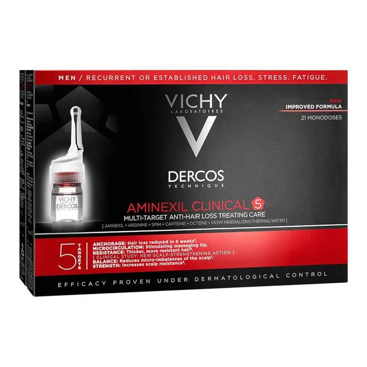 Vichy Dercos Aminexil Clinical 5 für Männer, 21X6 ml