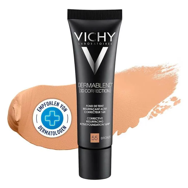Vichy Dermablend 3D Correction Make-Up 55 Bronze, 30 ml