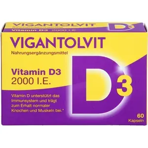 VIGANTOLVIT2000I.E.VitaminD3Weichkapseln60Stück