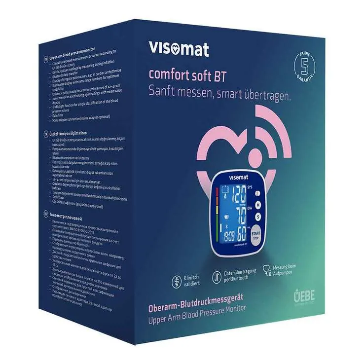 Visomat comfort soft Bluetooth Blutdruckmessgerät, 1 St
