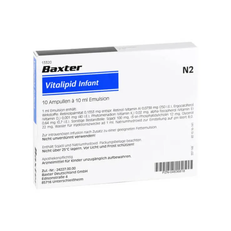 Vitalipid Infant Ampullen, 10X10 ml