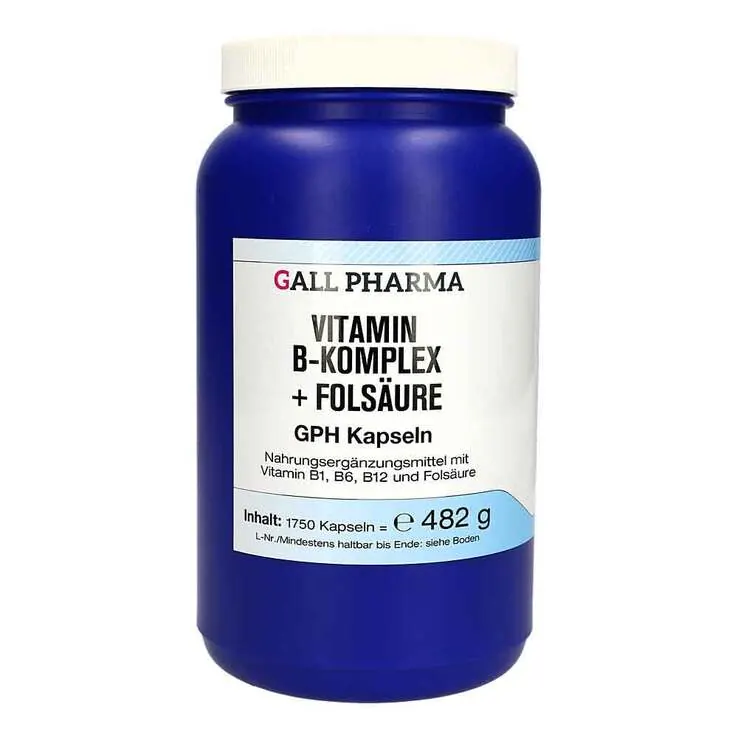 Vitamin B Komplex + Folsäure GPH Kapseln, 1750 St