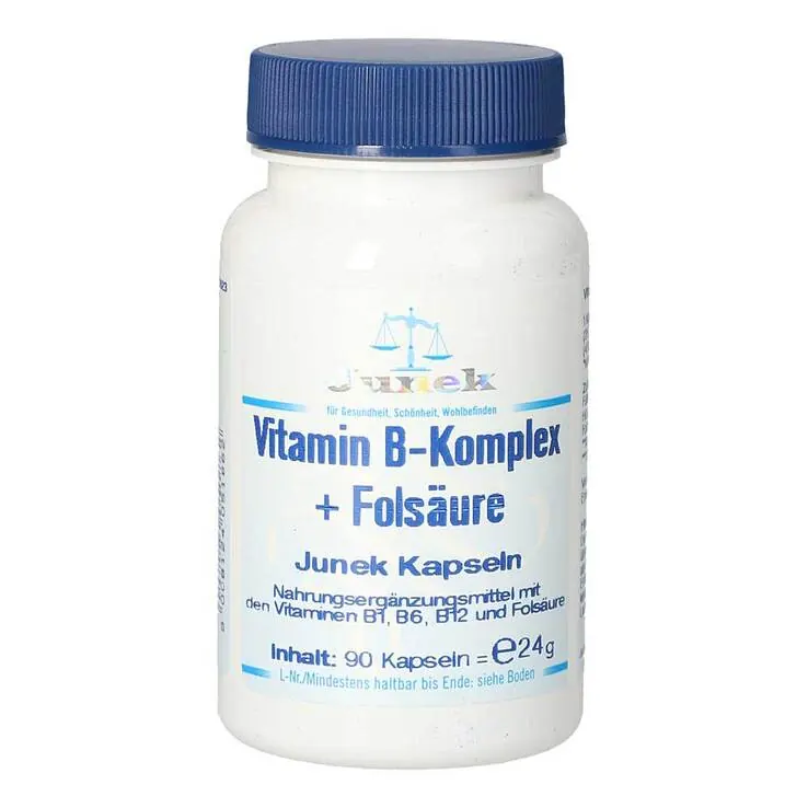 Vitamin B Komplex + Folsäure Junek Kapseln, 90 St