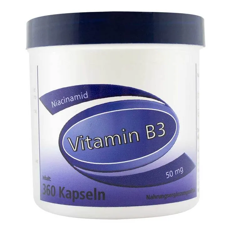 Vitamin B3 Niacinamid 50 mg Gerimed Kapseln, 360 St
