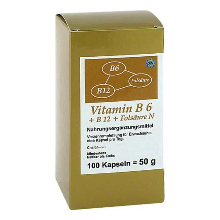 Vitamin B6 + B12 + Folsäure N Kapseln, 100 St