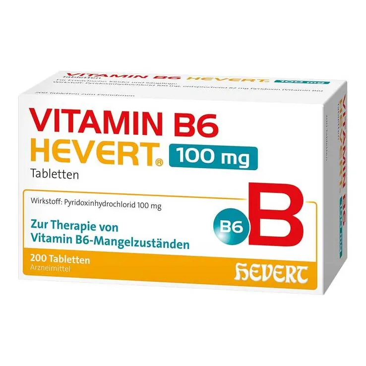 Vitamin B6 Hevert 100 mg Tabletten, 200 St