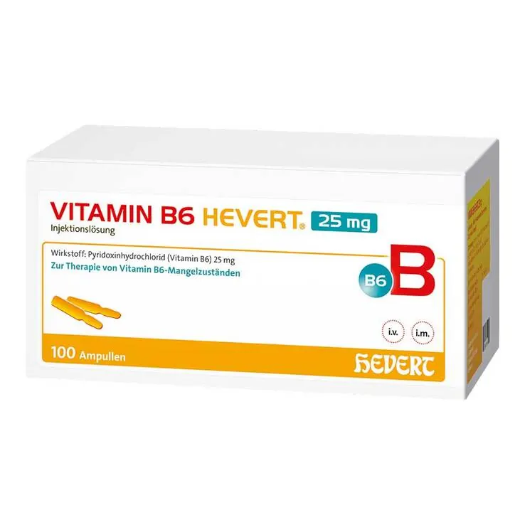 Vitamin B6 Hevert 25 mg Injektionslösung Ampulle , 100X2 ml