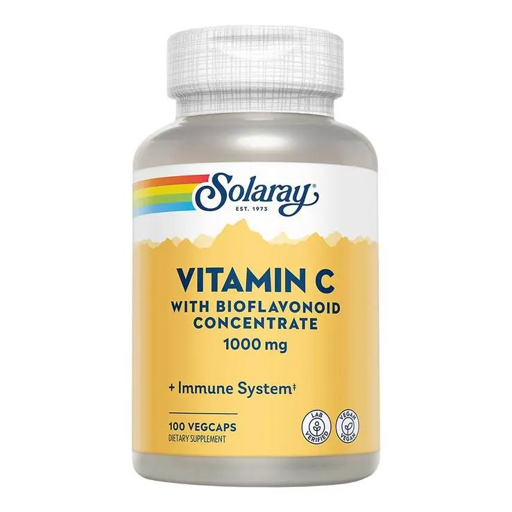Vitamin C 1000 mg + Hagebutte + Acerola & Bioflavon.Kapseln , 100 St