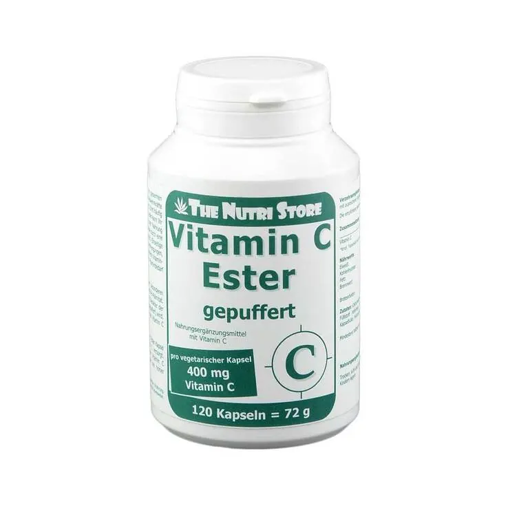 Vitamin C Ester 400 mg gepuffert vegetarische Kapseln , 120 St