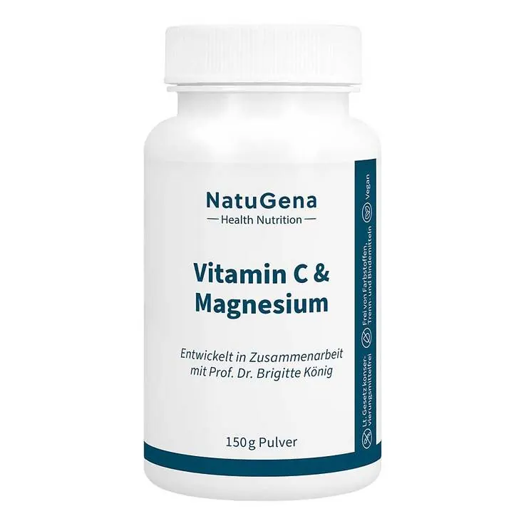 Vitamin C & Magnesium Pulver, 150 g