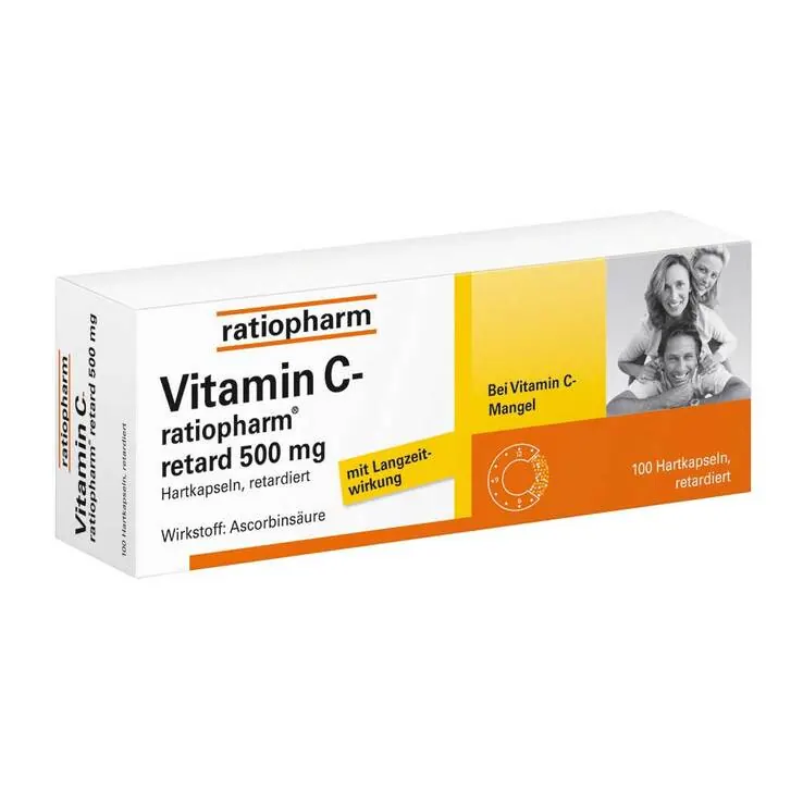 Vitamin C-ratiopharm® retard 500 mg Kapseln, 100 St