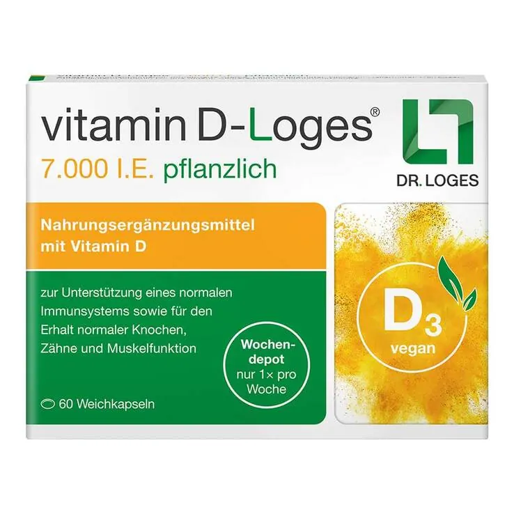 Vitamin D-Loges 7.000 I.E. pflanzlich Wochendepot, 60 St