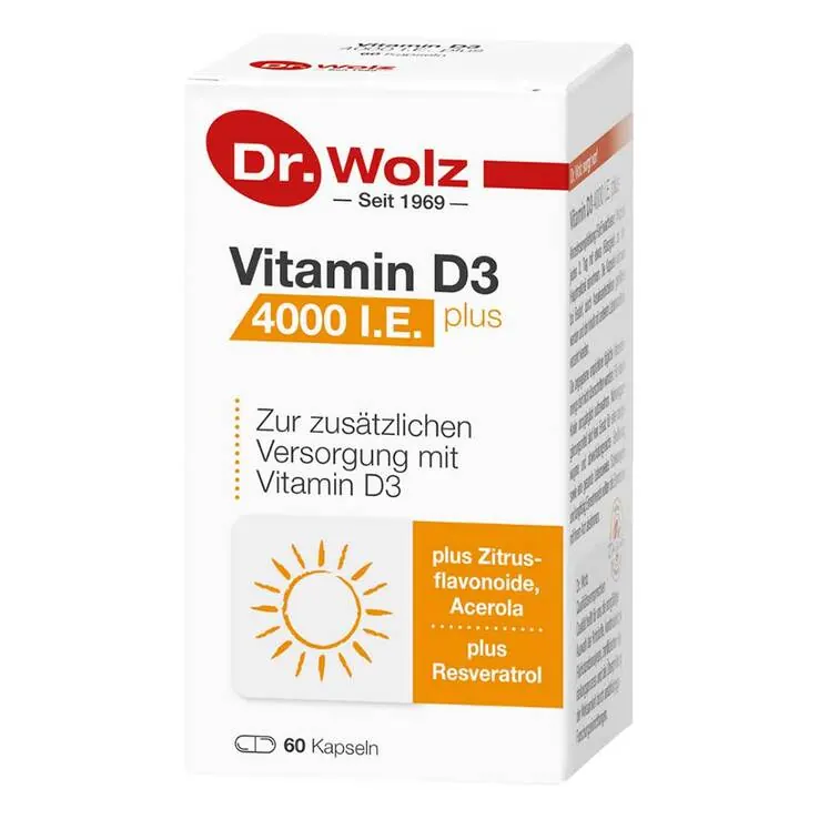 Vitamin D3 4000 I.E. plus Kapseln, 60 St